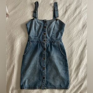 Billabong denim overalls mini dress